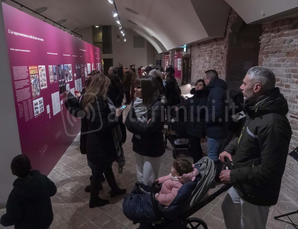 Rimini; 27/01/2023: Comune RN Uff Stampa, inaugurazione mostra I Fumetti e la Shoa a Castel Sismondo©Riccardo Gallini /GRPhoto