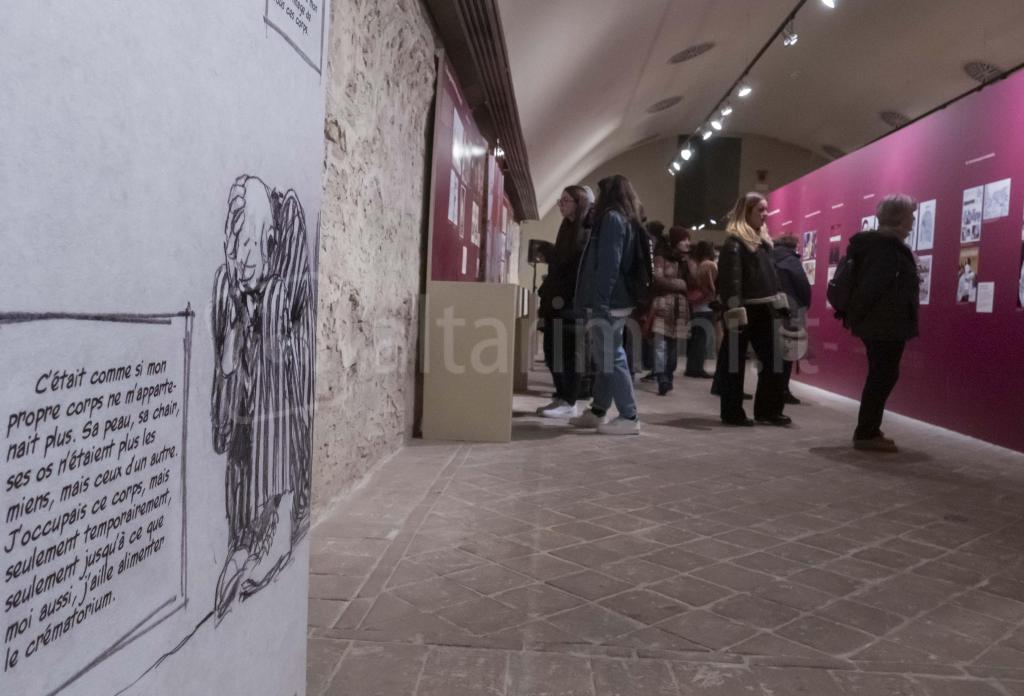 Rimini; 27/01/2023: Comune RN Uff Stampa, inaugurazione mostra I Fumetti e la Shoa a Castel Sismondo©Riccardo Gallini /GRPhoto