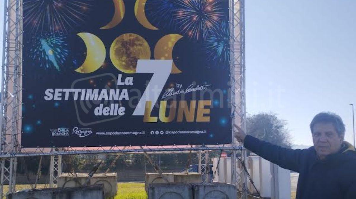 Pubblicità natalizia al casello di Riccione. Paolini (Fdi) “nessun segnale sul palinsesto pasquale” - Il consigliere Paolini e il cartellone natalizio