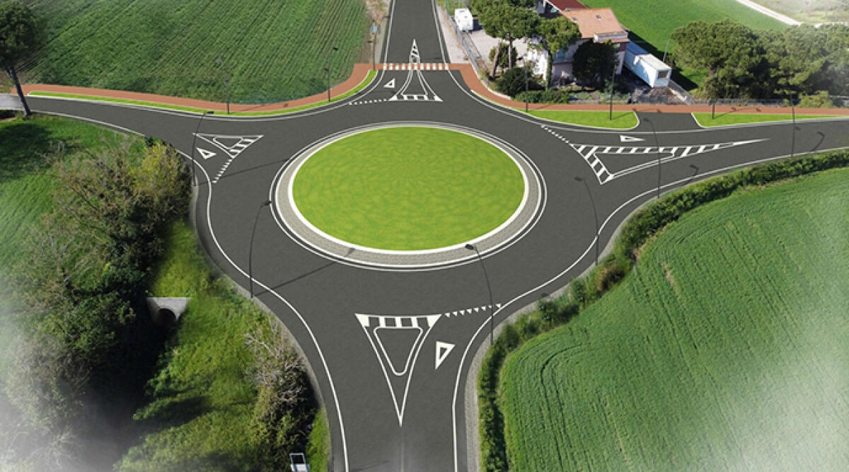Rotatoria San Vito, chiusure notturne e lavori spediti: come cambia la viabilità - Rendering rotatoria via Tosi