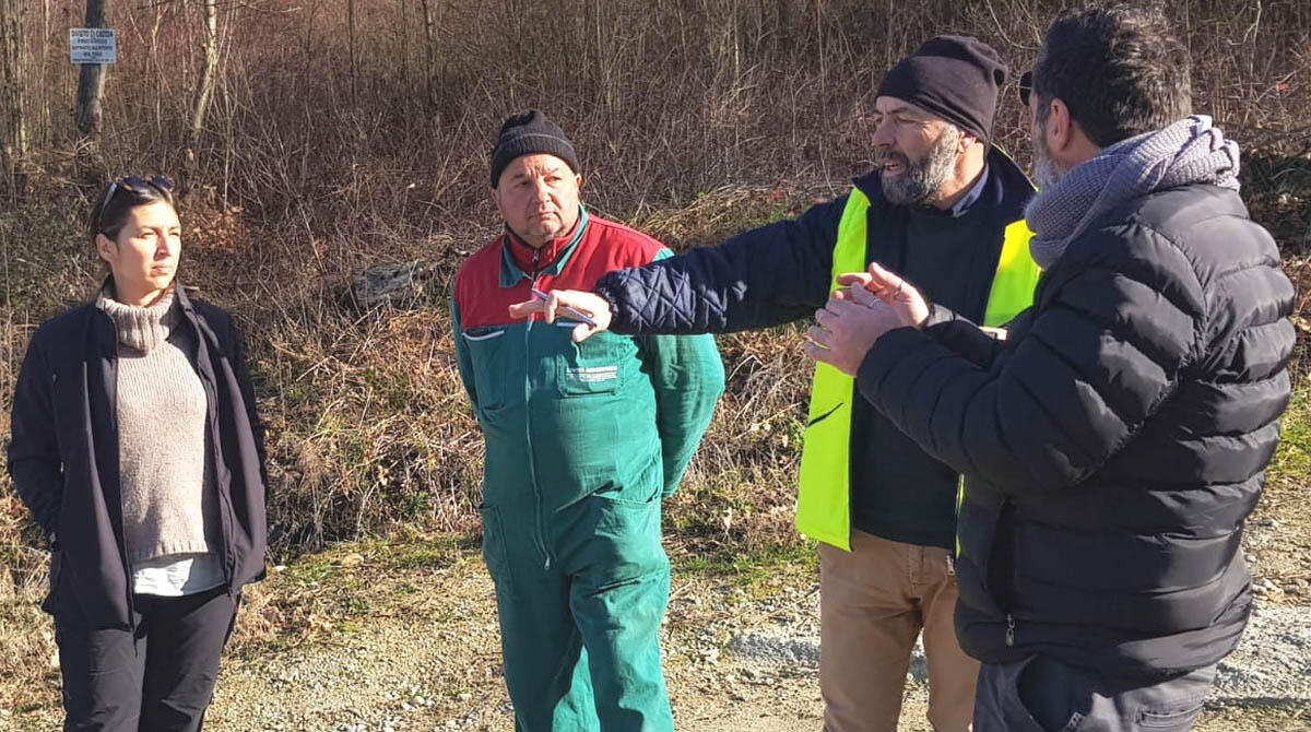 Santarcangelo, in primavera l'inizio dei lavori sulle strade danneggiate dall'alluvione - Sopralluogo in mattinata a Santarcangelo