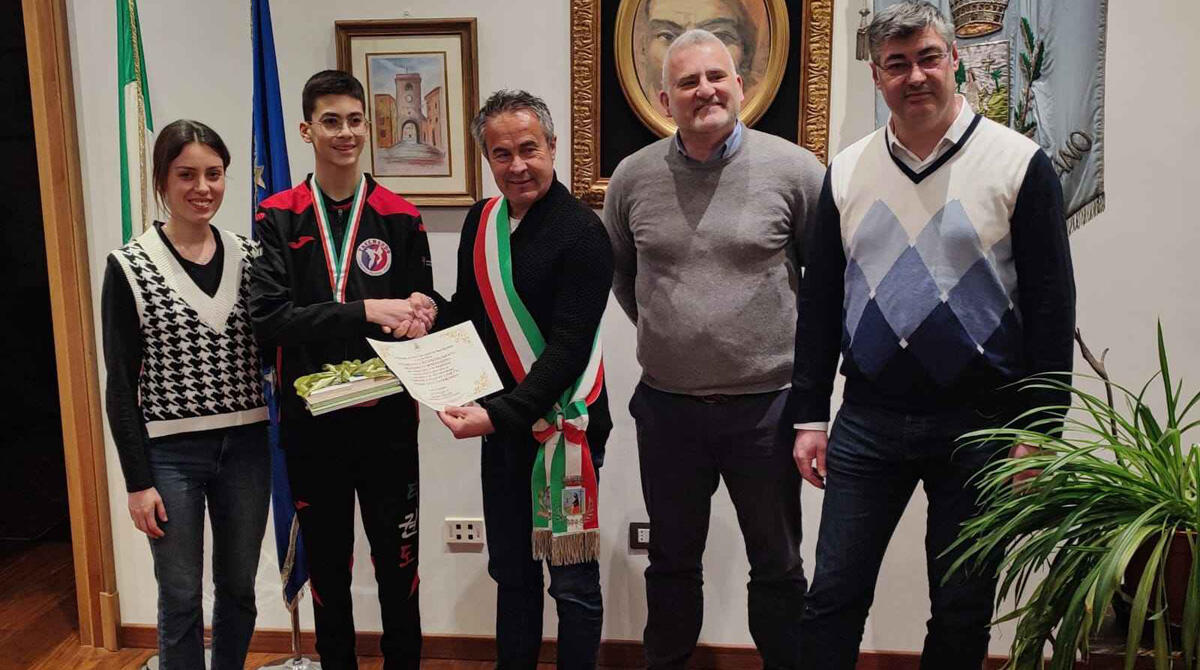 Andreas Miserendino, nuovo talento del Taekwondo: a 13 anni neo campione italiano Cadetti - Il sindaco si complimenta con Andreas