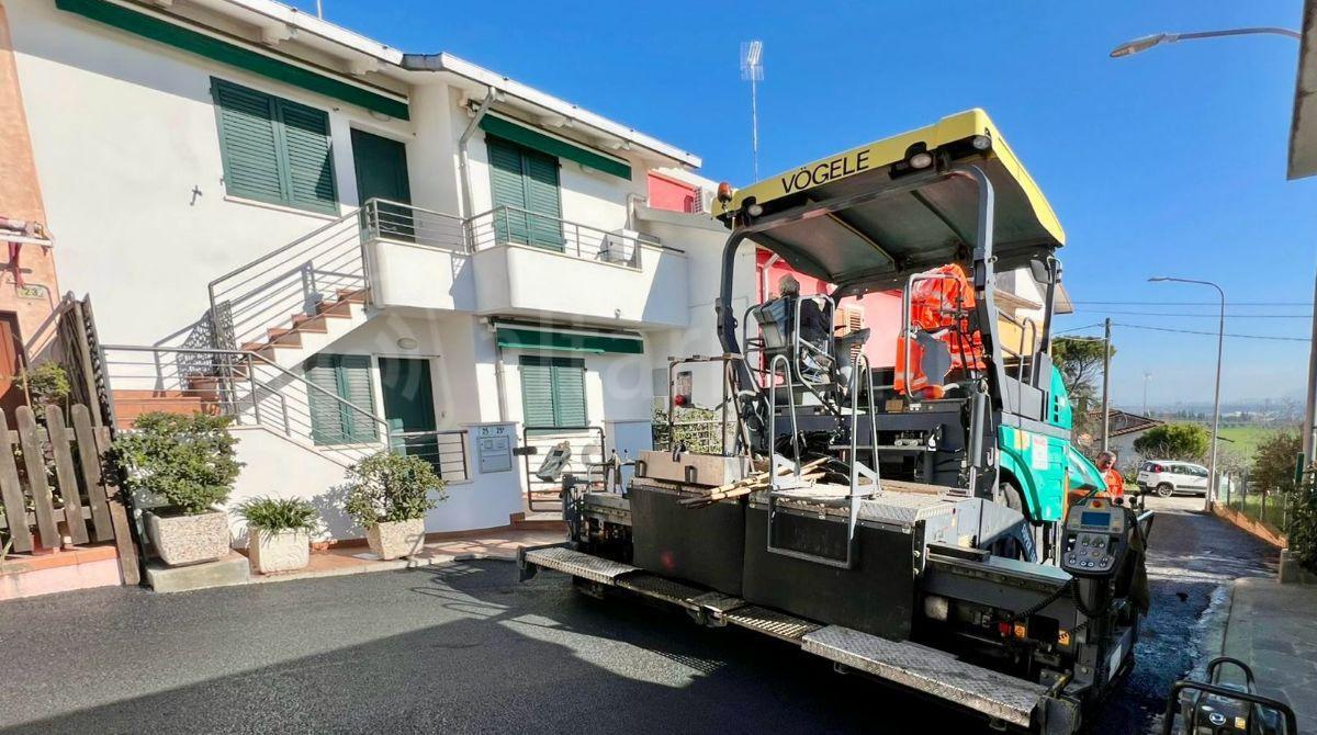 Misano Monte quasi completati i lavori di messa in sicurezza di alcune vie - Lavori in via Ca' Arlotti