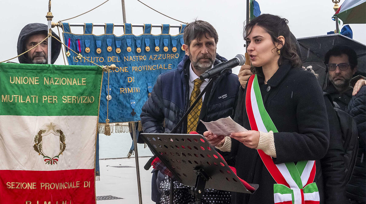 Giorno del ricordo, le parole e le immagini delle celebrazioni nel riminese - Francesca Mattei, assessore del Comune di Rimini
©Riccardo Gallini /GRPhoto
