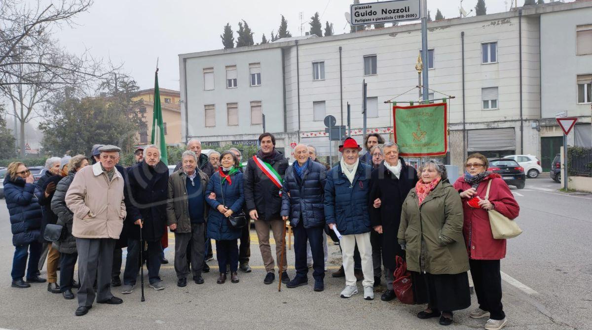 Rimini, intitolato il piazzale dedicato a Guido Nozzoli - La cerimonia di intitolazione