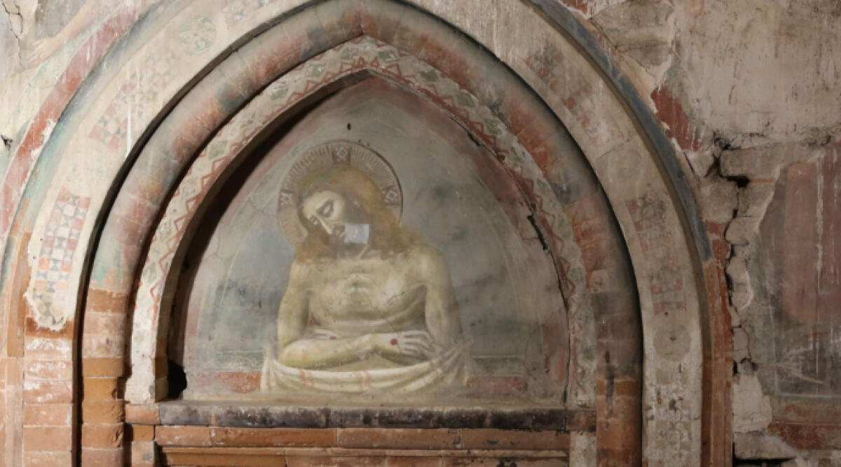 Gli affreschi del '300 della Chiesa di Santa Croce: Geo su Rai 3 racconta la scoperta straordinaria - L'affresco ritrovato presso la Chiesa di Santa Croce a Verucchio