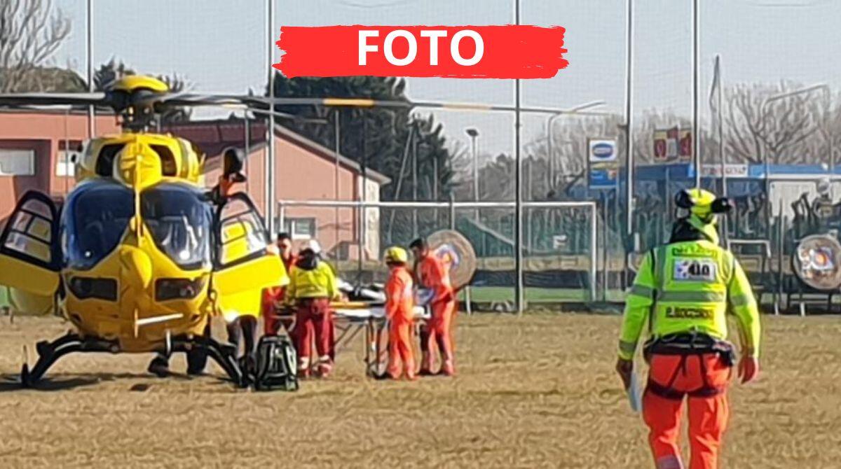 Operaio 52enne precipita dalla scala durante il lavoro: arriva l'elisoccorso - Le immagini dell'incidente avvenuto a Riccione