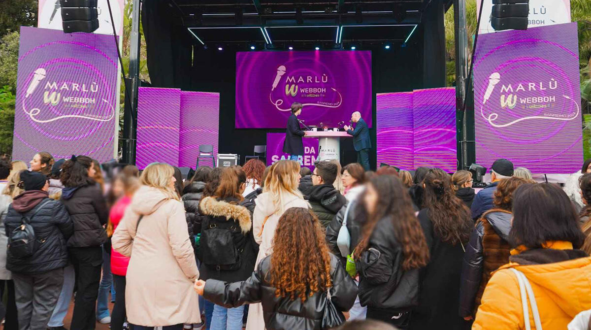Marlù a Sanremo: successo straordinario live e social per il palco dedicato alla Gen Z -