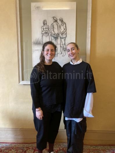 La sindaca Parma con Giorgia Gianotti
