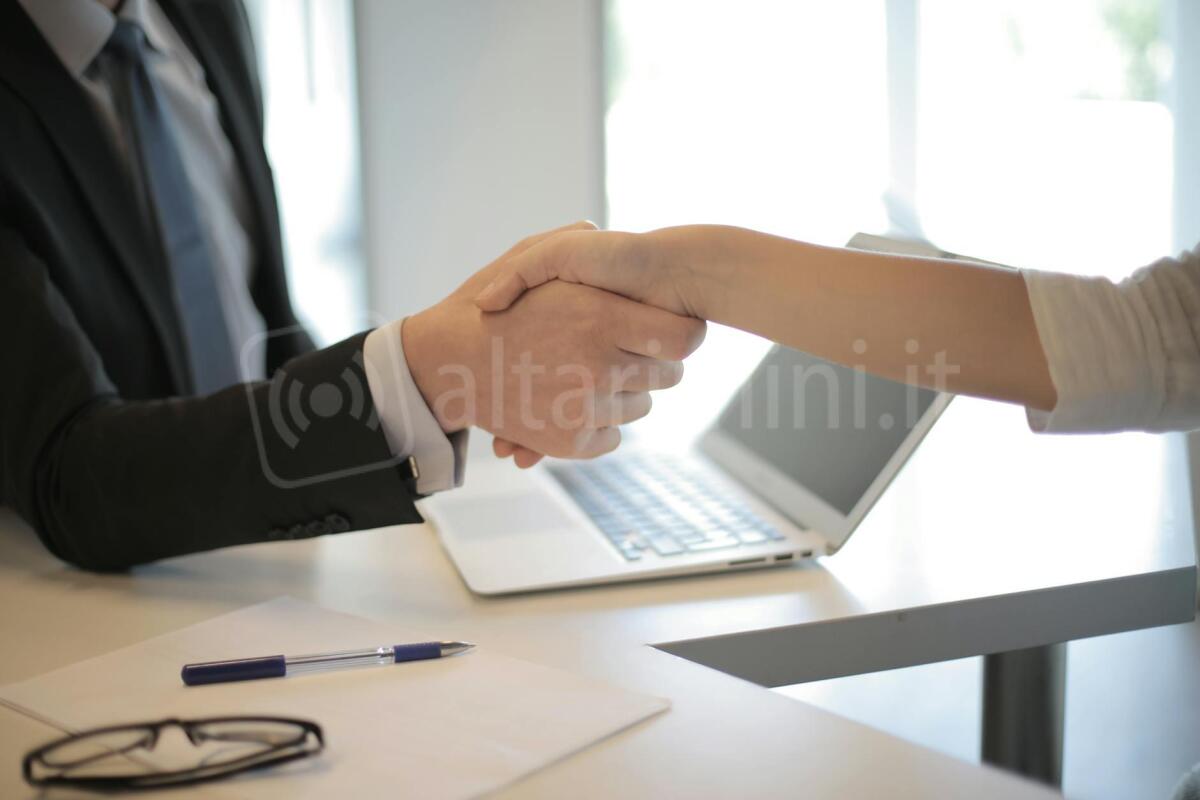 Giovani con disabilità: a Rimini un progetto che li accompagna verso il mondo del lavoro - Photo by Andrea Piacquadio on <a href="https://www.pexels.com/photo/person-in-black-suit-hired-an-employee-3760069/" rel="nofollow">Pexels.com</a>