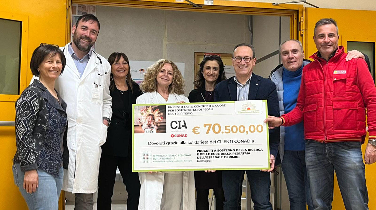 Conad e i suoi clienti, un altro gesto di solidarietà per l'ospedale di Rimini: donati 70.500 euro - 