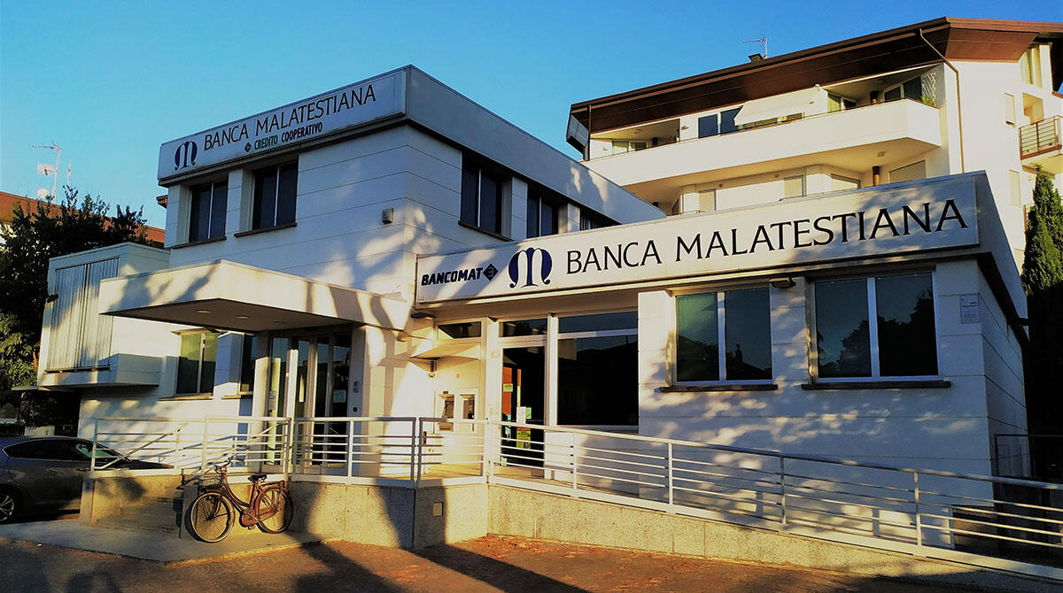 Colpo alla filiale della Banca Malatestiana: ladri scappano con la cassaforte - Banca Malatestiana, filiale di Santa Giustina