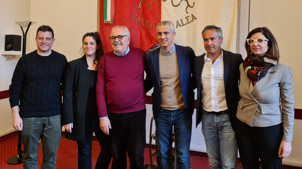 Metromare, progetto in espansione: target Valmarecchia e alleggerire la via Emilia dal traffico - DA sinistra: Sacchetti, Parma, Giannini, Sadegholvaad, Morelli, Frisoni.