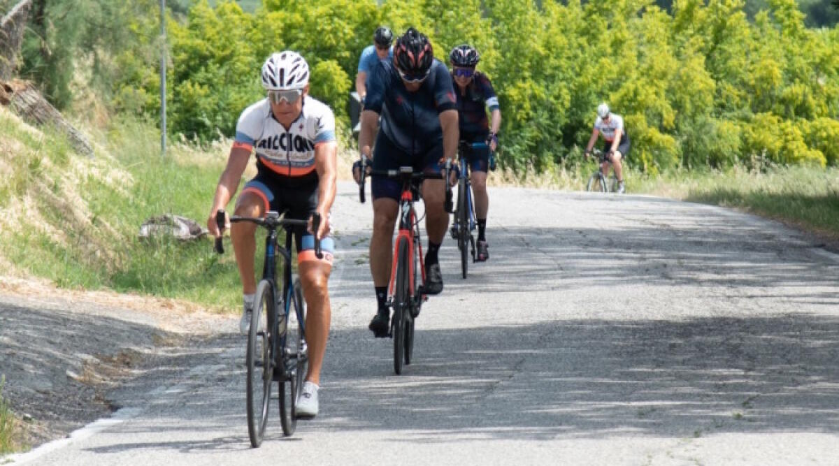 Sicurezza stradale: a Riccione un corso di formazione della Polizia locale insieme a Davide Cassani - Cicloturisti a Riccione (repertorio)