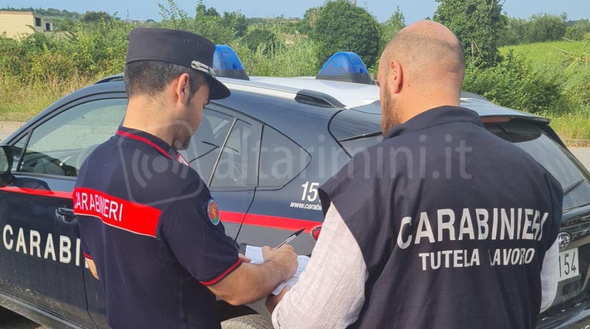 Blitz dei Carabinieri in un cantiere in Valconca: lavoratori in nero e carenze nella sicurezza sul lavoro - 