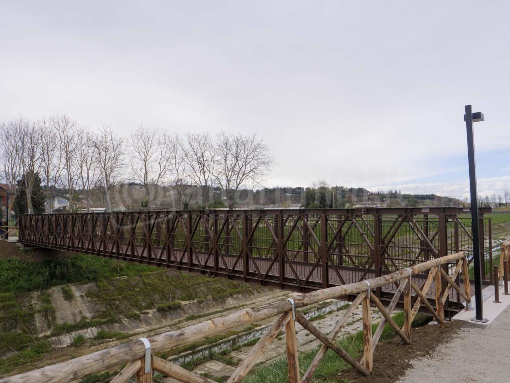 Rimini; 06/03/2024: Comune RN, Ufficio Stampa, apertura ponte sul deviatore Ausa zona Padulli©Riccardo Gallini /GRPhoto