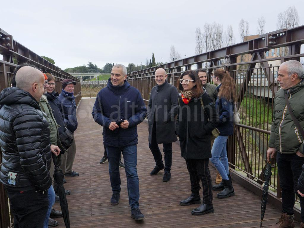 Rimini; 06/03/2024: Comune RN, Ufficio Stampa, apertura ponte sul deviatore Ausa zona Padulli©Riccardo Gallini /GRPhoto