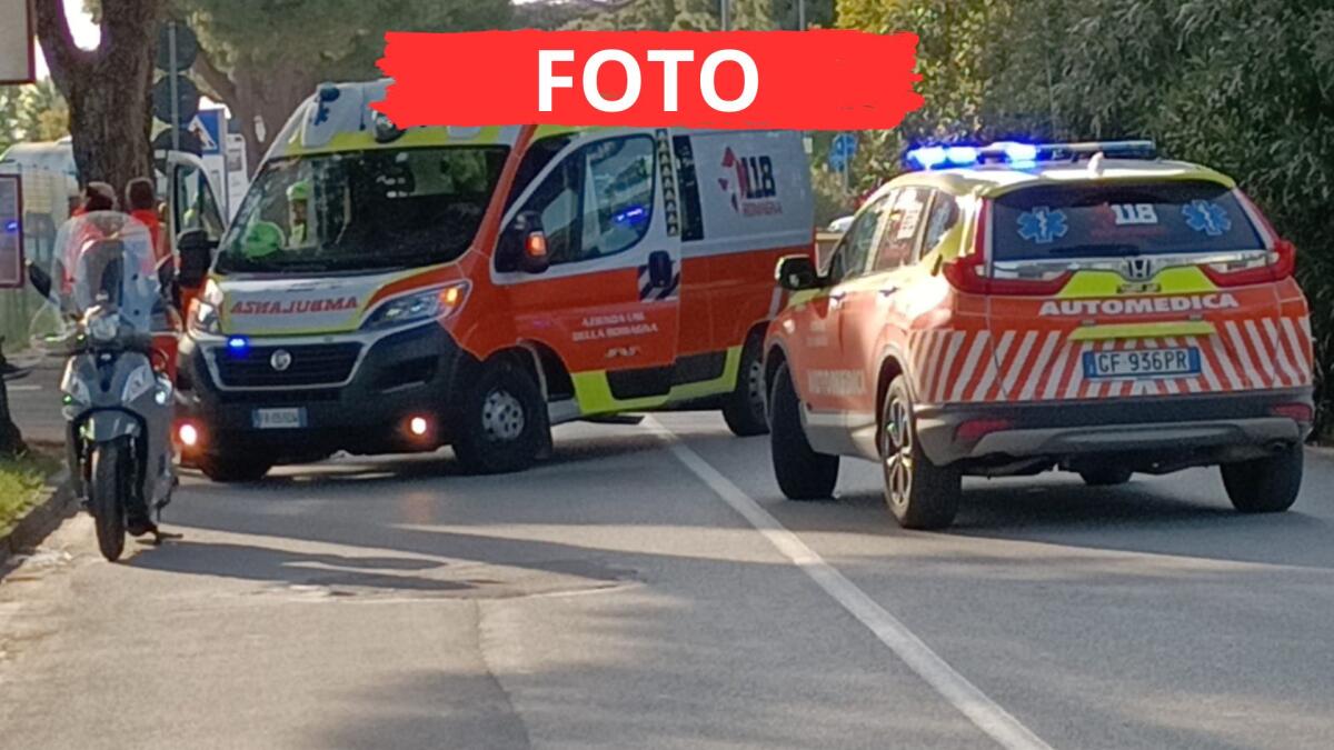 Scontro tra ciclomotore e bicicletta, donna soccorsa d'urgenza con l'eliambulanza - Il luogo dell'inicìdente, foto Amato Ballante