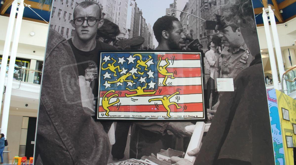 Riciclo Fashion, laboratori ispirati alla mostra di Keith Haring alle Befane - Un'opera di Keith Haring