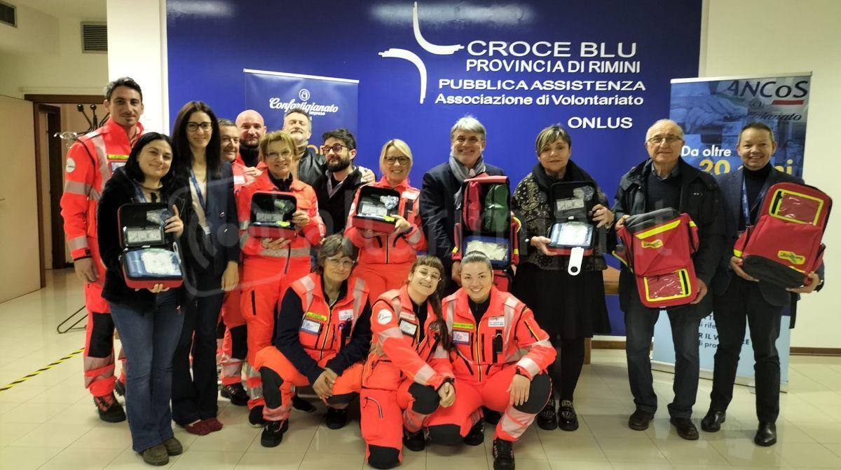 Confartigianato imprese e Ancos a sostegno della Croce Blu della provincia di Rimini -