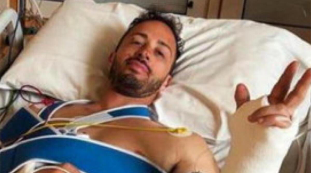 Andrea Dovizioso: terzo incidente in motocross, frattura alla clavicola - Andrea Dovizioso in ospedale