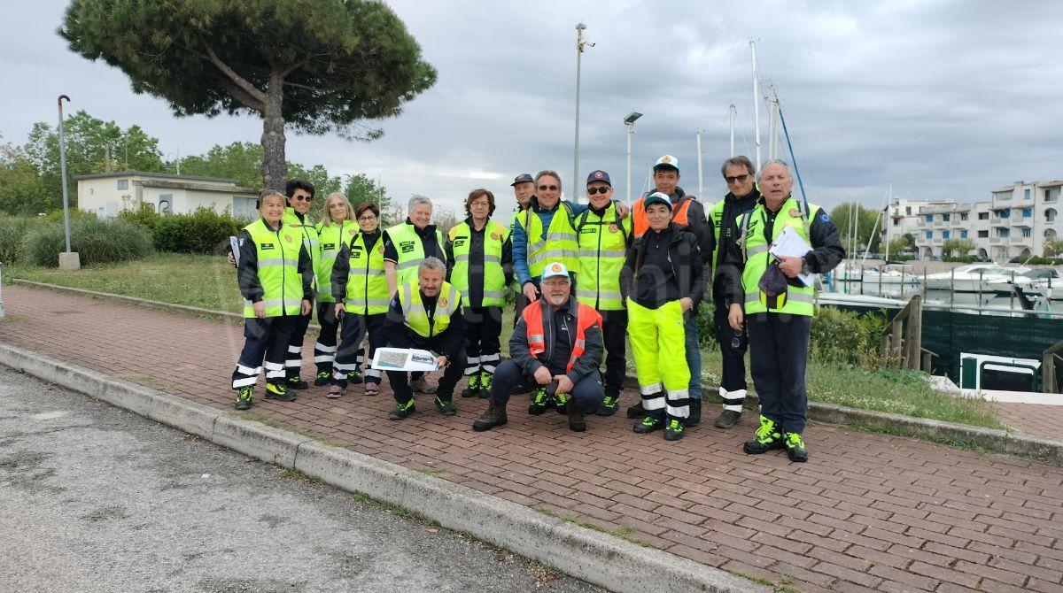 Volontari in servizio di vigilanza idraulica dei fiumi Ventena e Conca -