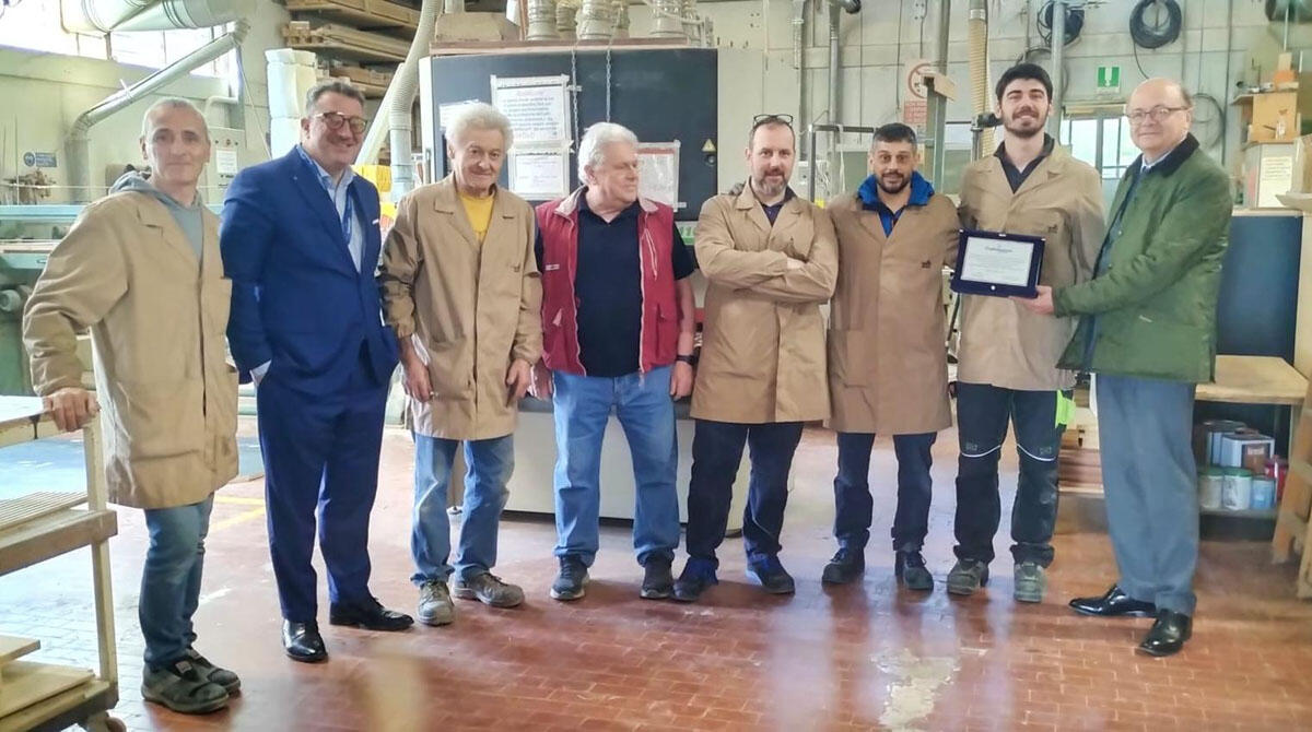 Due botteghe storiche di Rimini ricevono i vertici del  sistema camerale - 