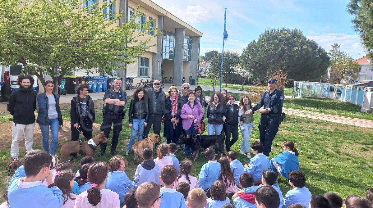 Una giornata in compagnia dei cani poliziotto a Riccione -