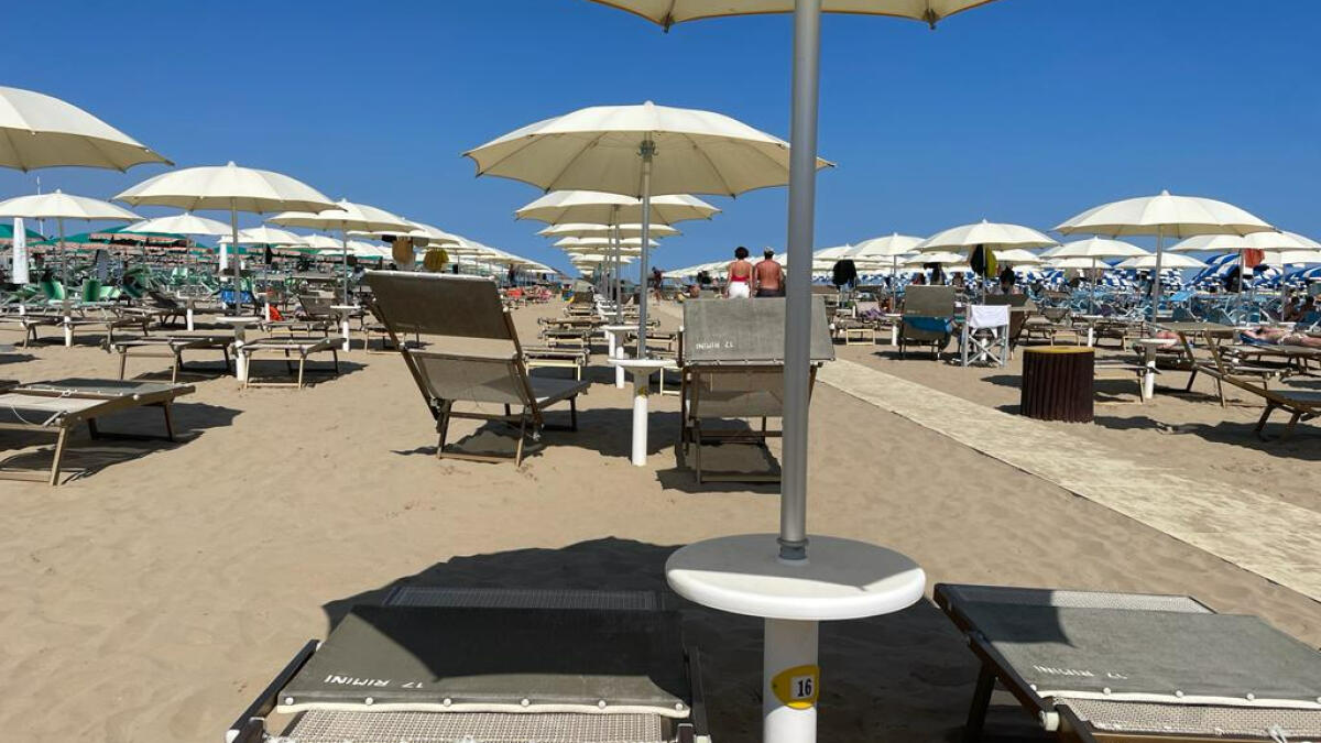 Rimini: la stagione balneare si allunga, ecco date e orari del salvataggio. Cani in spiaggia, arriva ordinanza ad hoc - Spiaggia di Rimini