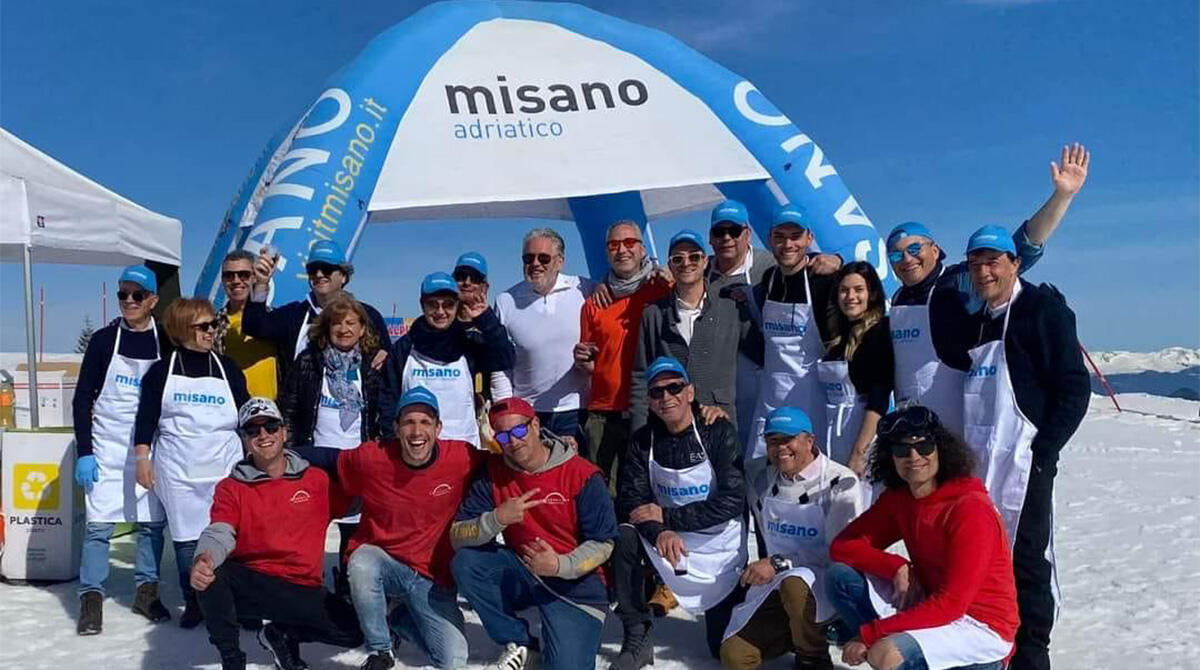 Festa sulla neve in Dolomiti per promuovere Misano Adriatico -