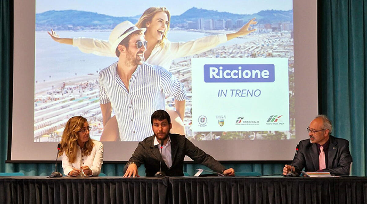 Estate: nuovo collegamento diretto da Roma a Riccione con Frecciargento - Roberta Arcangeli Assessore Mattia Guidi Presidente Federalberghi Bruno Bianchini