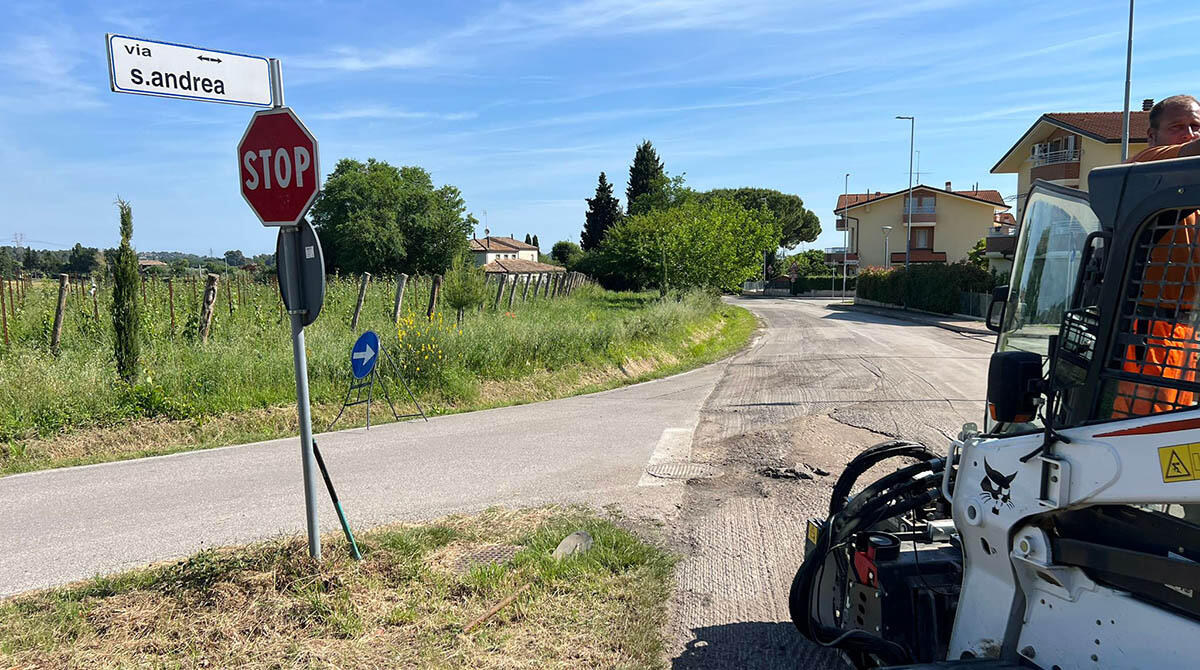 Asfaltature a Misano Adriatico: è la volta della frazione Cella - Via S. Andrea, Misano Adriatico