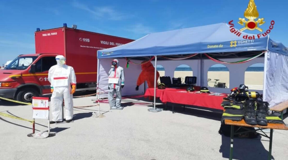 Sicurezza territoriale e Protezione Civile: dimostrazione alla cittadinanza del servizio in emergenza - Uno dei momenti della dimostrazione