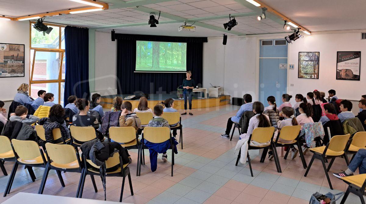 Riccione, la "promozione della lettura" è in mostra al Centro della Pesa - Studenti in biblioteca