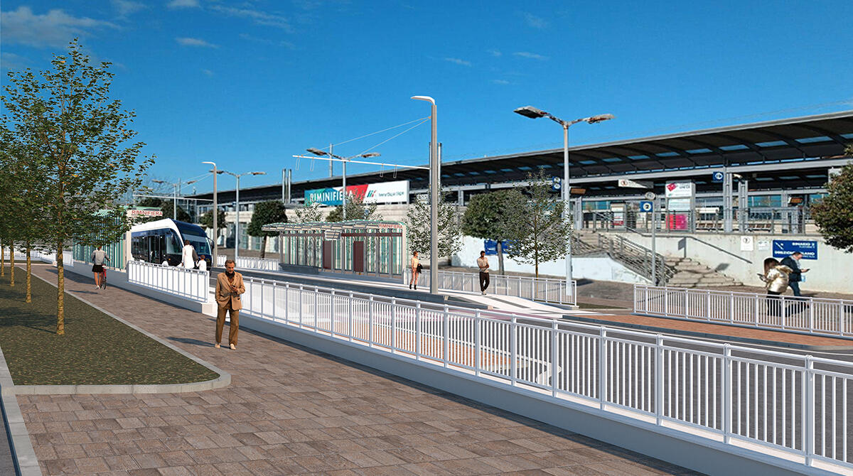 Metromare fino a Rimini Fiera, scattano gli espropri: cantiere aprirà in estate - Rendering Metromare Fiera di Rimini