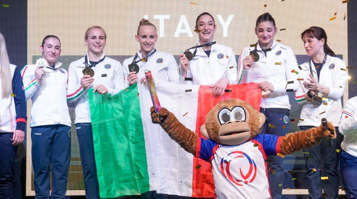 Ginnastica artistica femminile: l'Italia vince anche l'Oro di squadra - ph Simone Ferraro