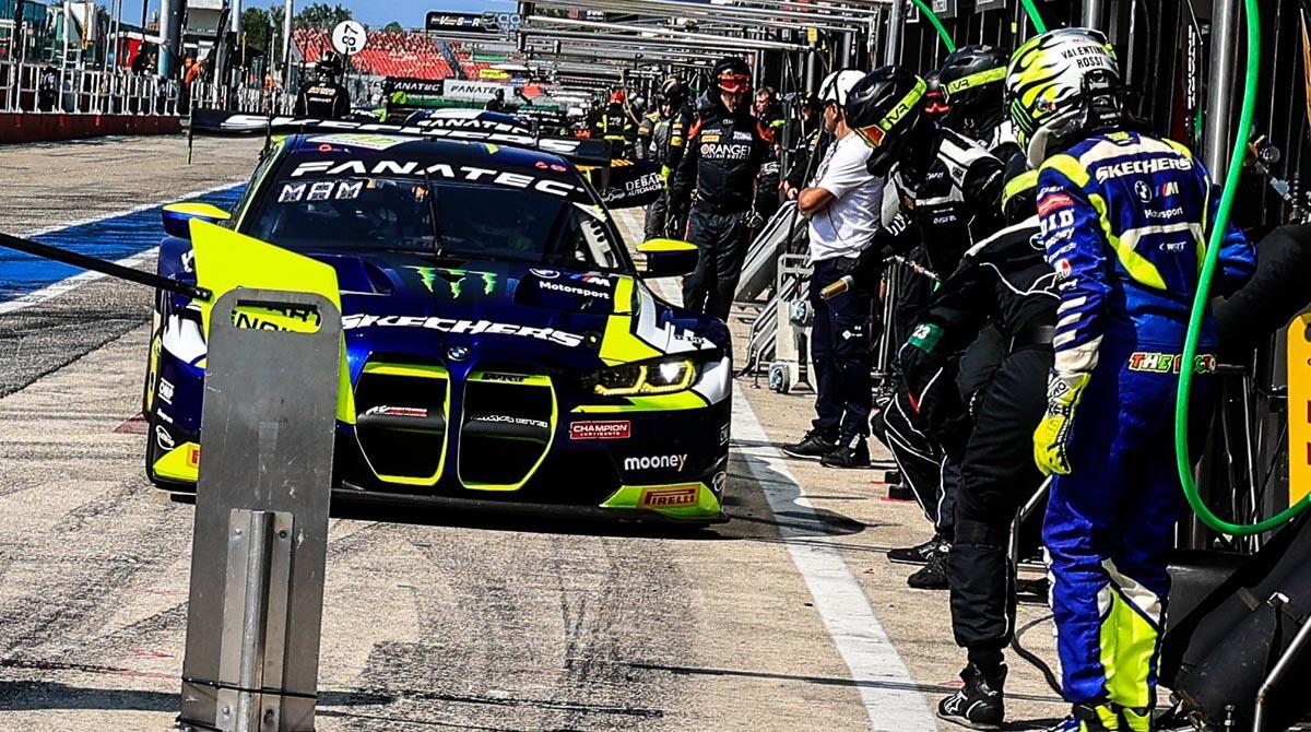 Valentino Rossi a Misano per il GT World Challenge Europe: bolidi in pista per le prove - PH MARZIO BONDI