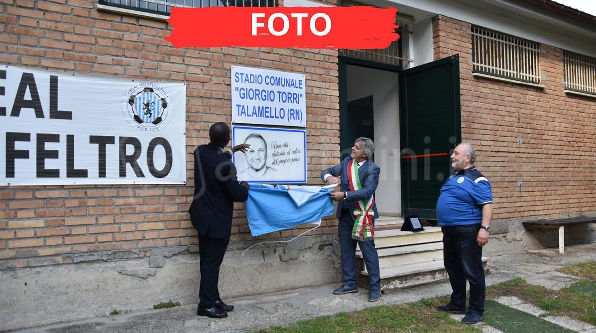 Lo stadio di Talamello porta il nome di Giorgio Torri, esempio di passione e dedizione -
