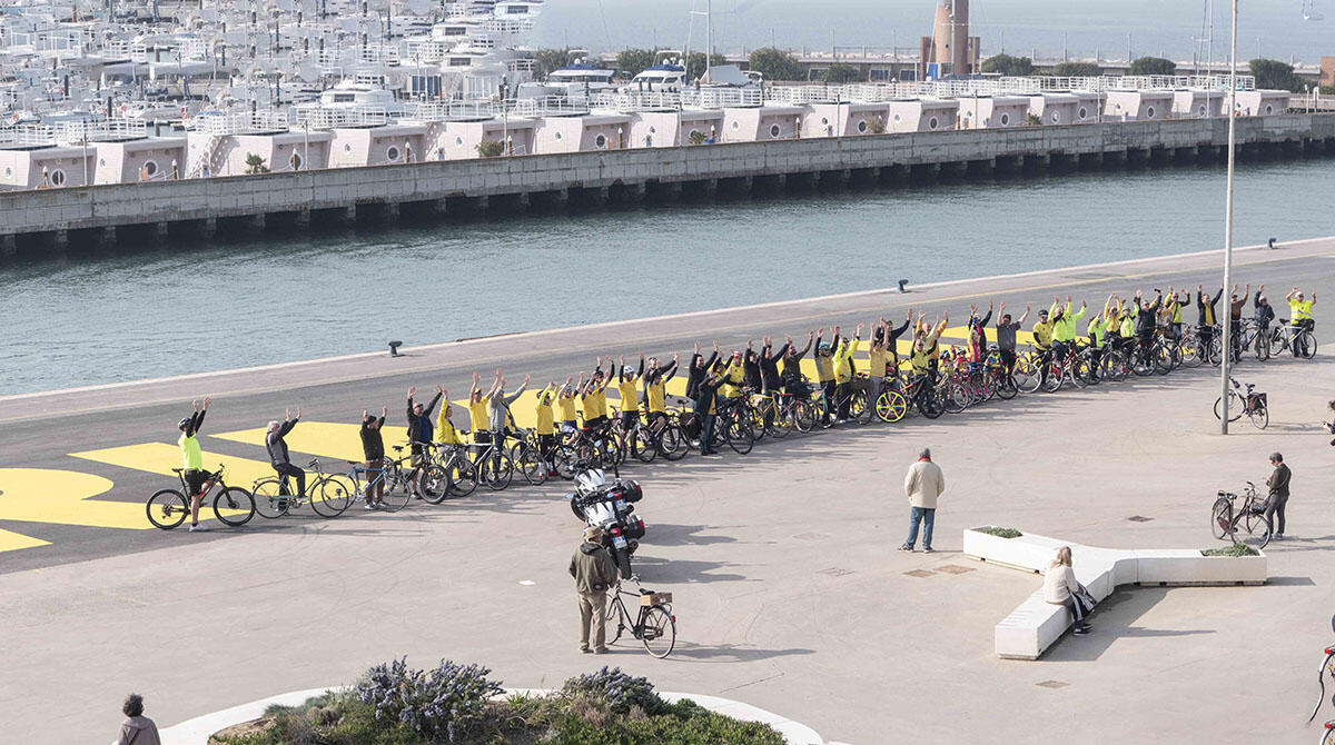 Aspettando il Tour de France: gli appuntamenti verso l'arrivo della prima tappa a Rimini - Allestimenti in attesa del Tour de France a Rimini (foto di R. Gallini)