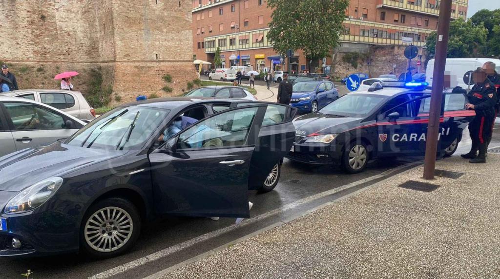 L’arresto di uno dei rapinatori