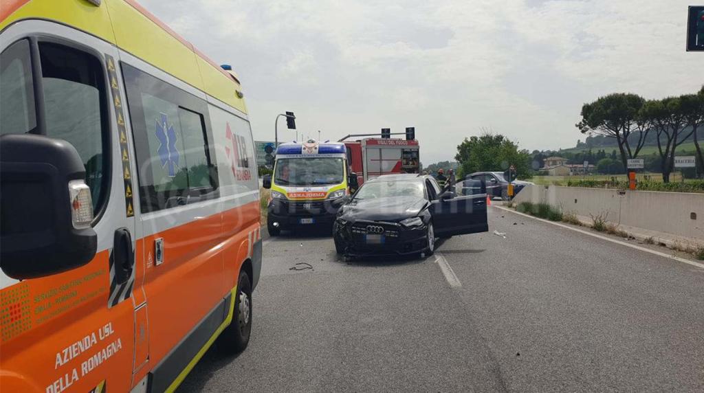 L’Audi incidentata
