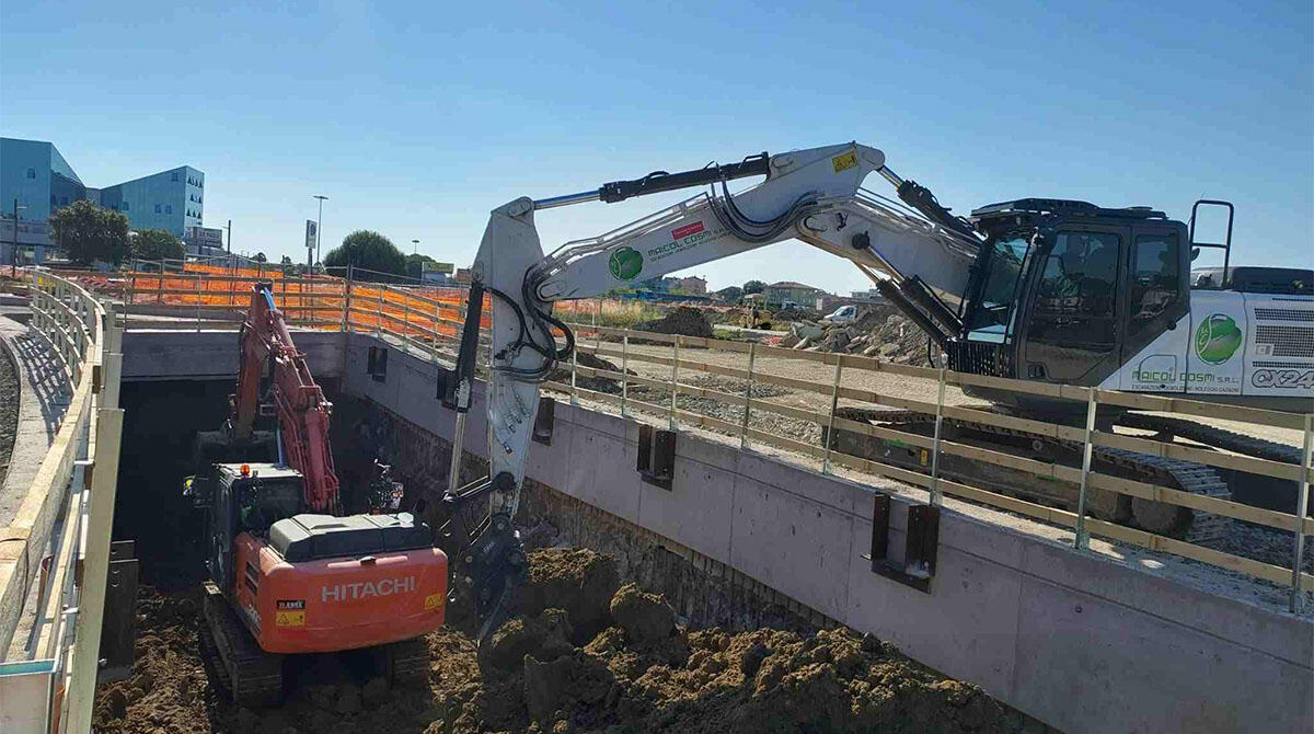 Sottopasso di via Euterpe, cantiere accelera per apertura provvisoria entro fine estate - Il cantiere