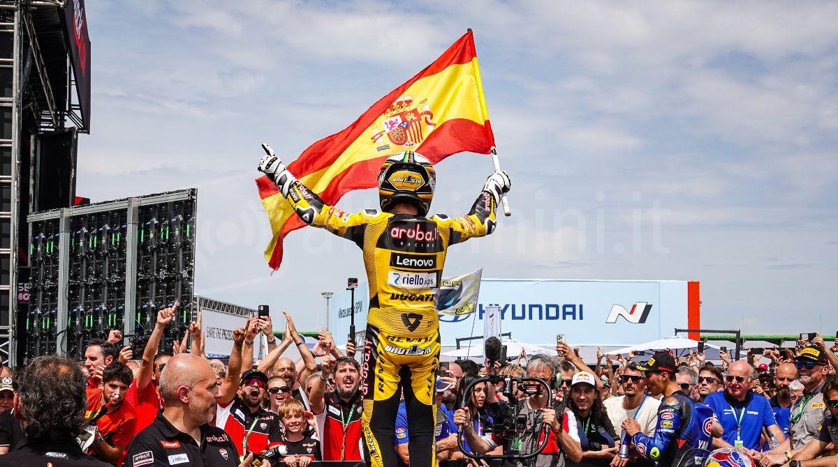 Oltre 70mila spettatori attesi per il WorldSbk di Misano - Alvaro Bautista vittoria 2023 - ph Petrangeli
