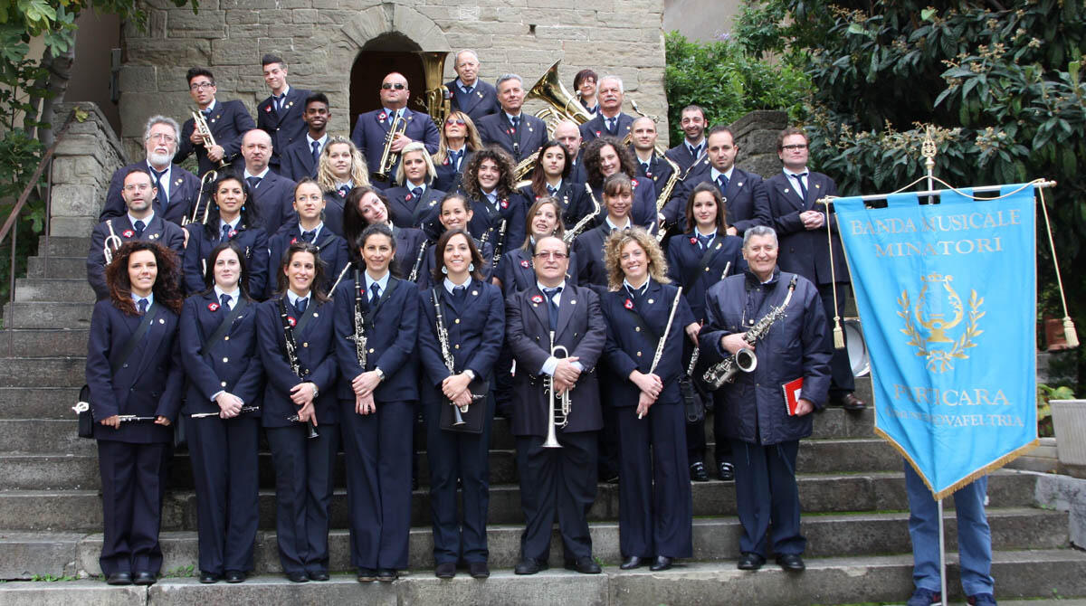Anche Novafeltria celebra la Festa della Musica con la Banda Minatori di Perticara - Banda Musicale Minatori di Perticara a Santa Marina