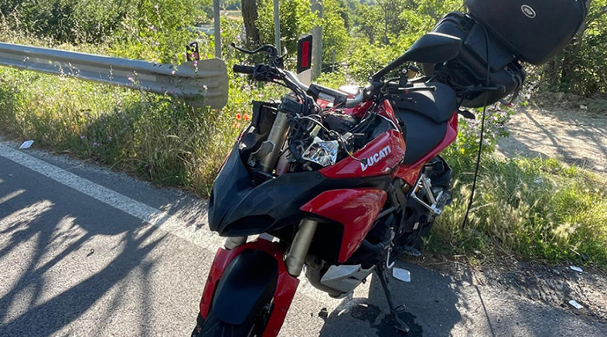 Tre morti in incidenti stradali in Emilia Romagna - La moto del 62enne deceduto a Novafeltria