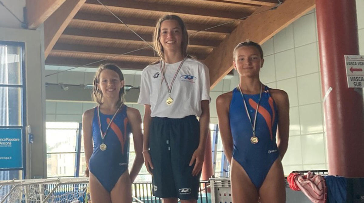 Nuoto artistico: oro in categoria Esordienti per la riccionese Amelia Cecchini - Primo gradino per la riccionese Amelia Cecchini