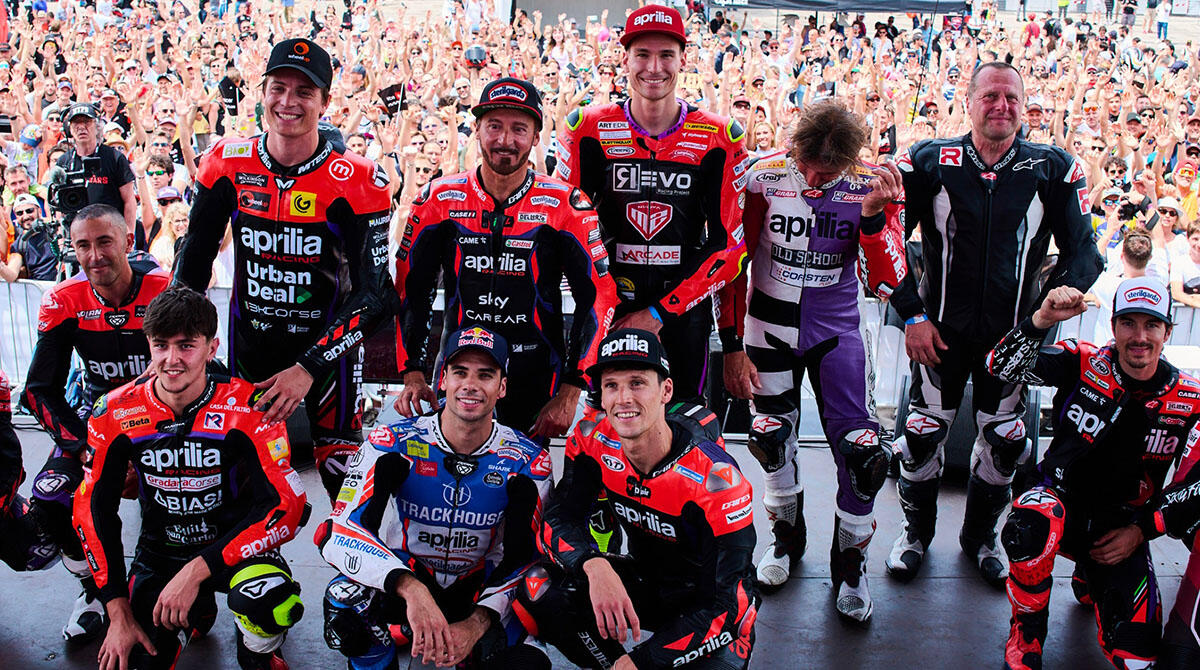 La carica dei 20.000, a Misano un Aprilia All Stars da record -