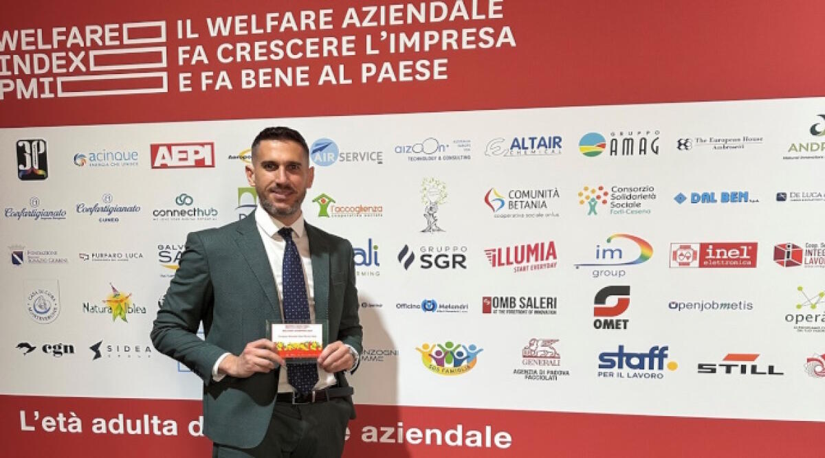 Il Gruppo SGR è Welfare Champion 2024, individuato tra 142 imprese italiane - Matteo Monetti responsabile HR Gruppo SGR
