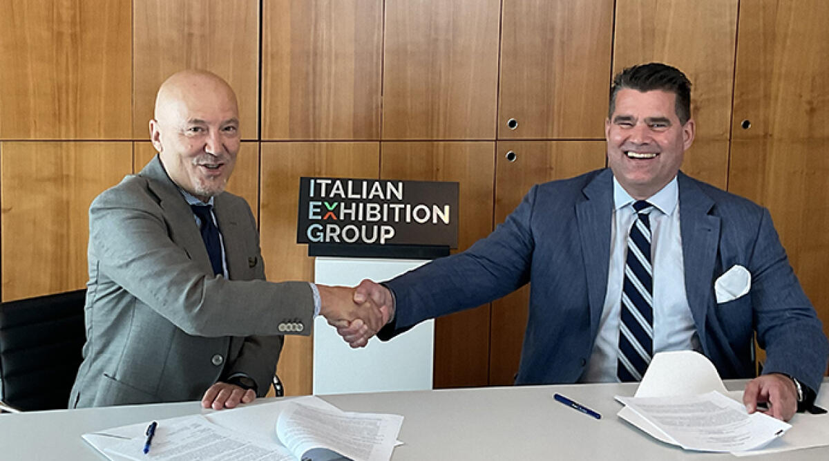 Italia e Germania insieme per la transizione energetica: nasce il nuovo Salone dell’Idrogeno a Rimini - Corrado Peraboni - Ad Ieg e Andreas Züge - General Manager di Hannover Fairs International GmbH, sede italiana