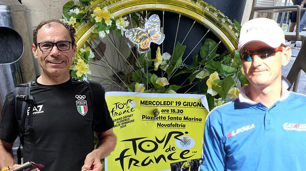 Verso il Tour: i due campioni Cassani e Konysev si raccontano a Novafeltria - Davide Cassani e Dmitrij Konyšev